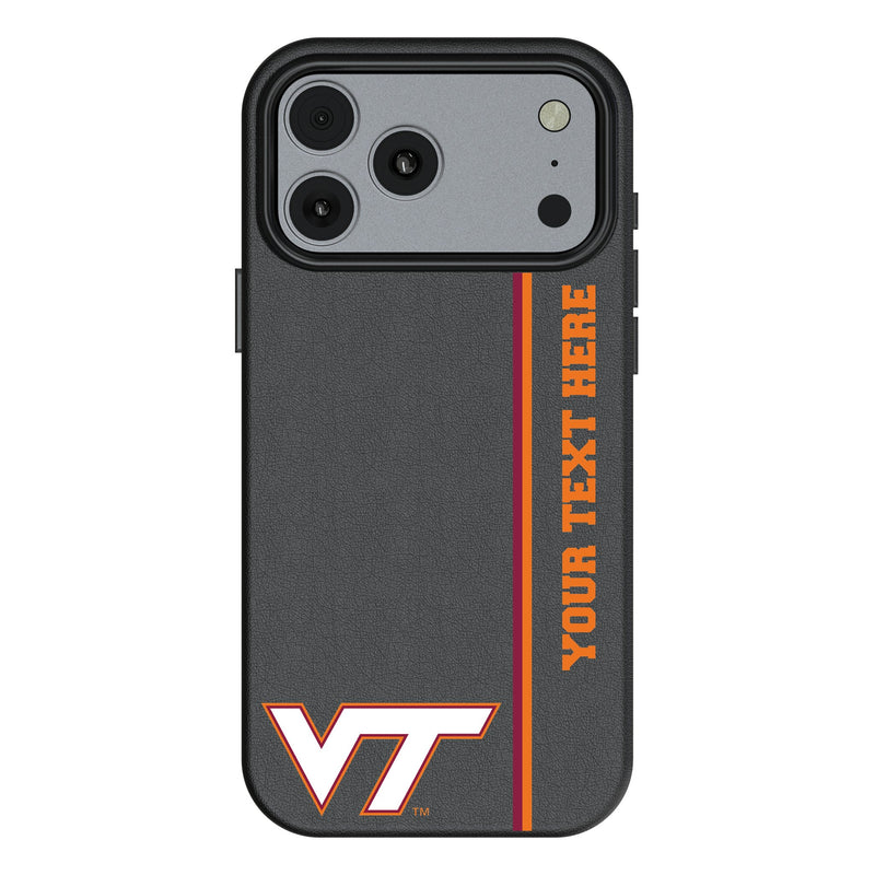 Virginia Tech Hokies Personalized Sidebard iPhone MagSafe Compatible Phone Case for Apple iPhone