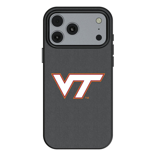 Virginia Tech Hokies Text Backdrop iPhone MagSafe Compatible Phone Case for Apple iPhone