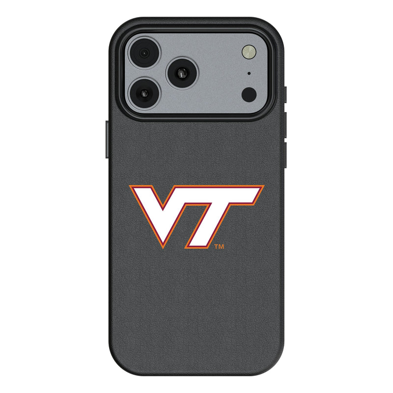 Virginia Tech Hokies Text Backdrop iPhone MagSafe Compatible Phone Case for Apple iPhone
