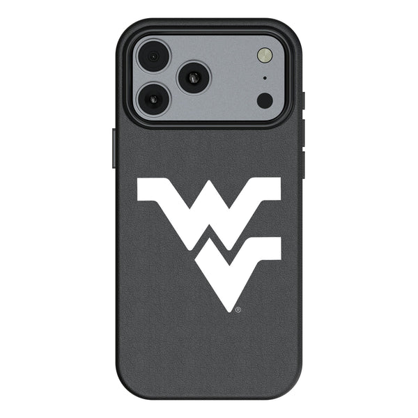 West Virginia University Mountaineers Text Backdrop iPhone MagSafe Compatible Phone Case for Apple iPhone