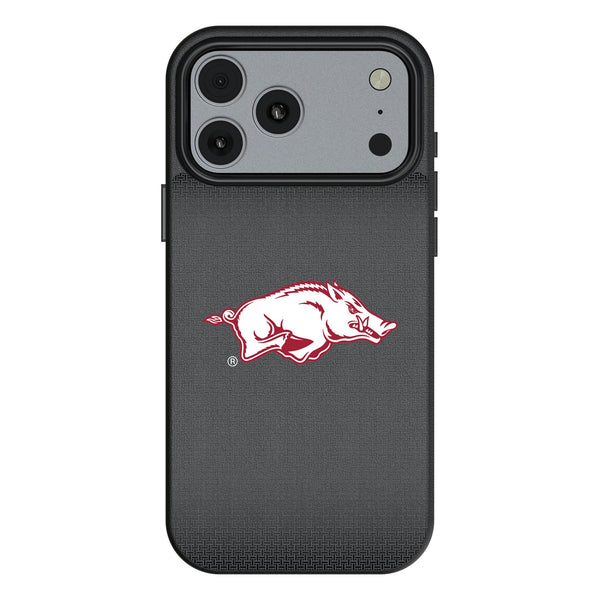 University of Arkansas Fayetteville Razorbacks Linen iPhone MagSafe Compatible Phone Case for Apple iPhone