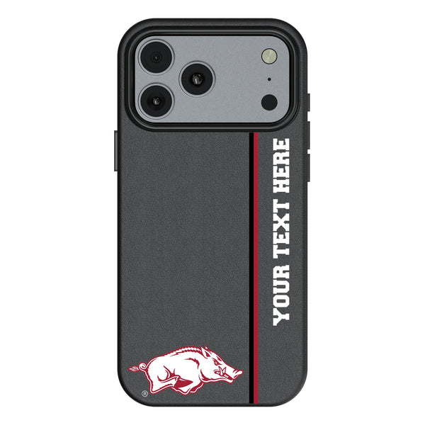 University of Arkansas Fayetteville Razorbacks Personalized Sidebard iPhone MagSafe Compatible Phone Case for Apple iPhone