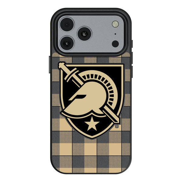 United States Military Academy Black Knights Plaid iPhone MagSafe Compatible Phone Case for Apple iPhone