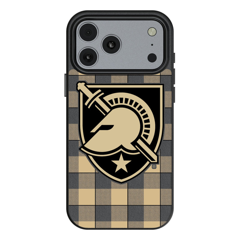 United States Military Academy Black Knights Plaid iPhone MagSafe Compatible Phone Case for Apple iPhone