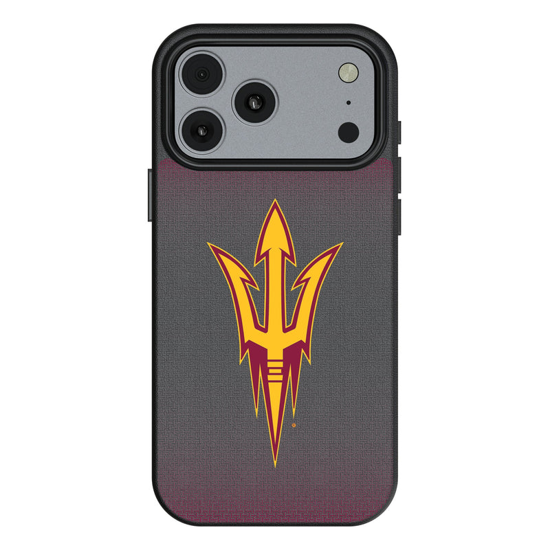 Arizona State University Sun Devils Linen iPhone MagSafe Compatible Phone Case for Apple iPhone