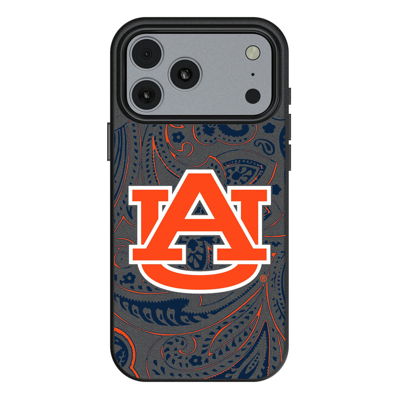 University of Auburn Tigers Paisley iPhone MagSafe Compatible Phone Case for Apple iPhone