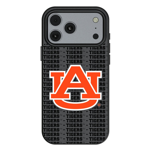 University of Auburn Tigers Text Backdrop iPhone MagSafe Compatible Phone Case for Apple iPhone