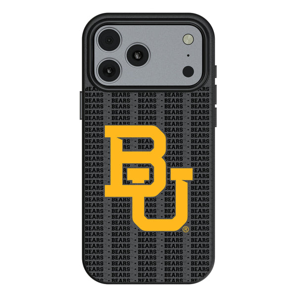 Baylor University Bears Text Backdrop iPhone MagSafe Compatible Phone Case for Apple iPhone