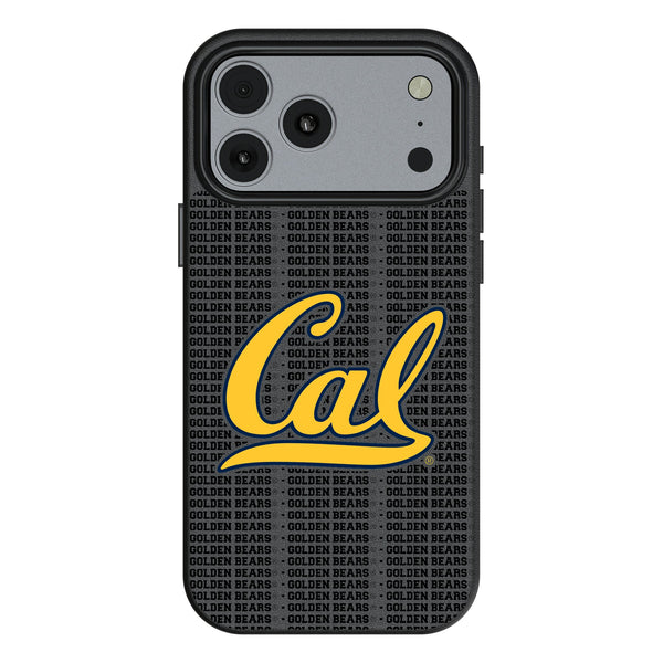 University of California Berkeley Golden Bears Text Backdrop iPhone MagSafe Compatible Phone Case for Apple iPhone