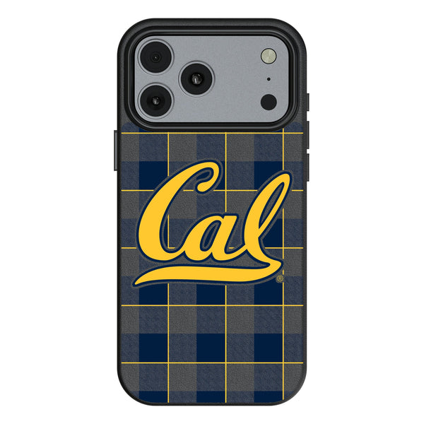 University of California Berkeley Golden Bears Plaid iPhone MagSafe Compatible Phone Case for Apple iPhone