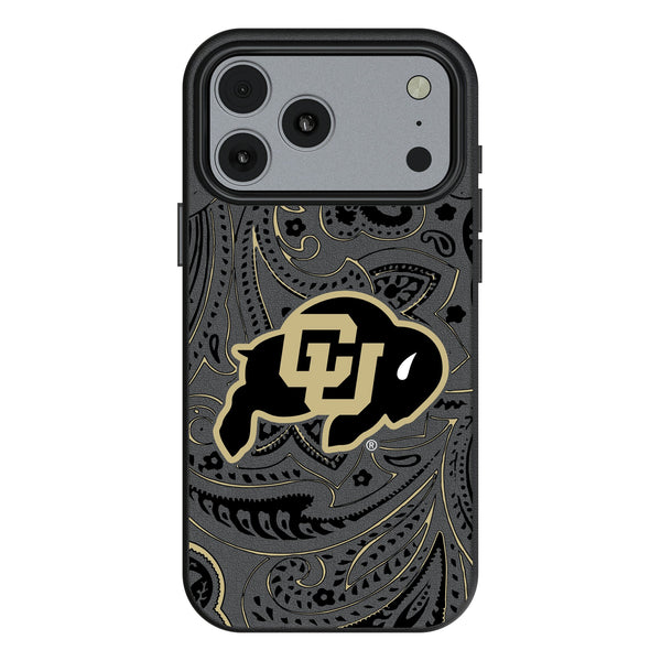 University of Colorado Buffaloes Paisley iPhone MagSafe Compatible Phone Case for Apple iPhone