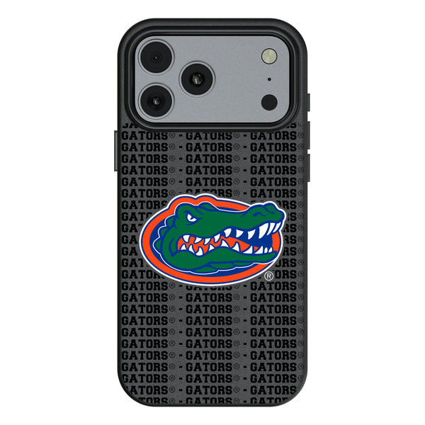 University of Florida Gators Text Backdrop iPhone MagSafe Compatible Phone Case for Apple iPhone