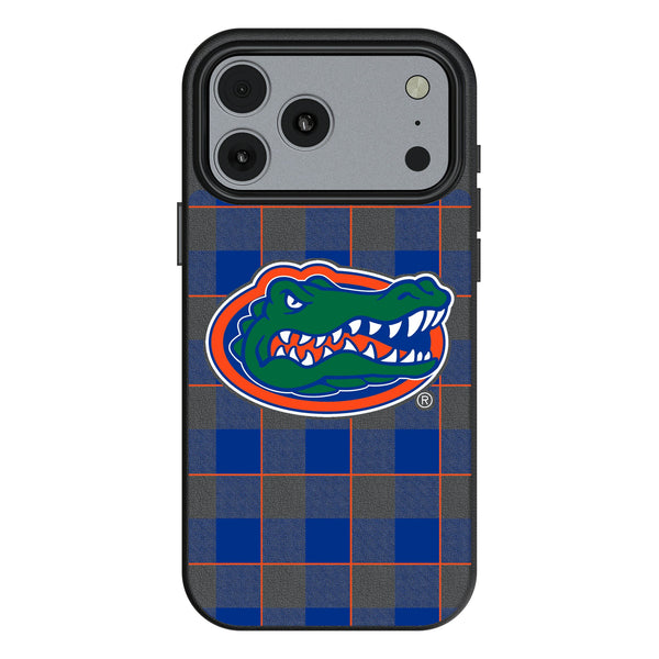 University of Florida Gators Plaid iPhone MagSafe Compatible Phone Case for Apple iPhone