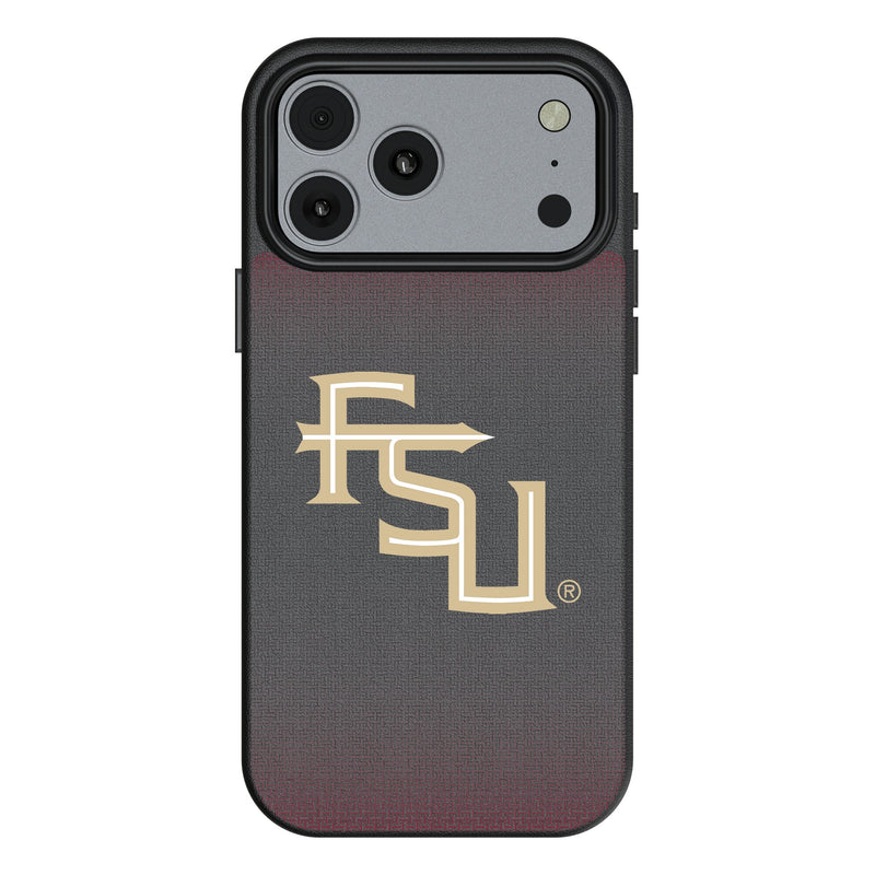 Florida State University Seminoles Athletic Wordmark Linen iPhone MagSafe Compatible Phone Case for Apple iPhone