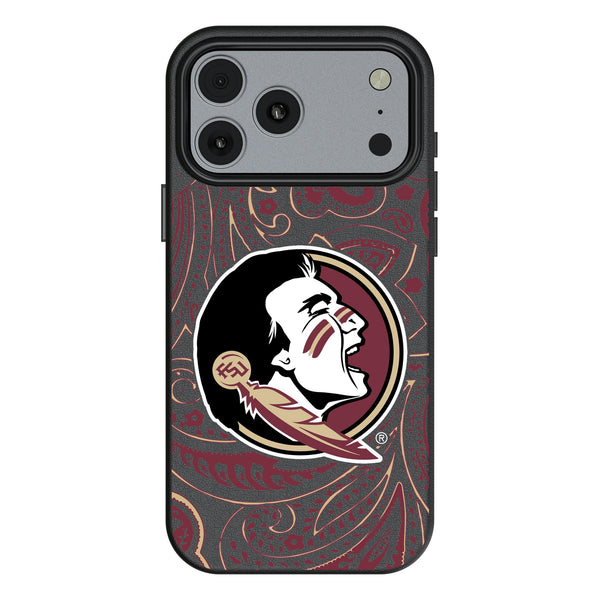 Florida State University Seminoles Paisley iPhone MagSafe Compatible Phone Case for Apple iPhone