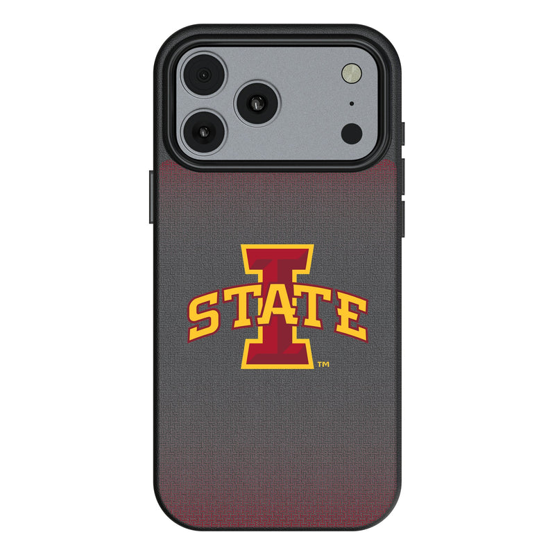Iowa State University Cyclones Linen iPhone MagSafe Compatible Phone Case for Apple iPhone