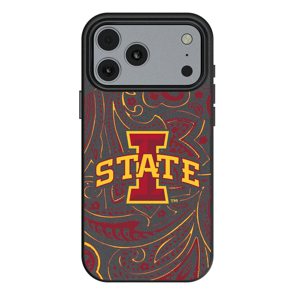 Iowa State University Cyclones Paisley iPhone MagSafe Compatible Phone Case for Apple iPhone