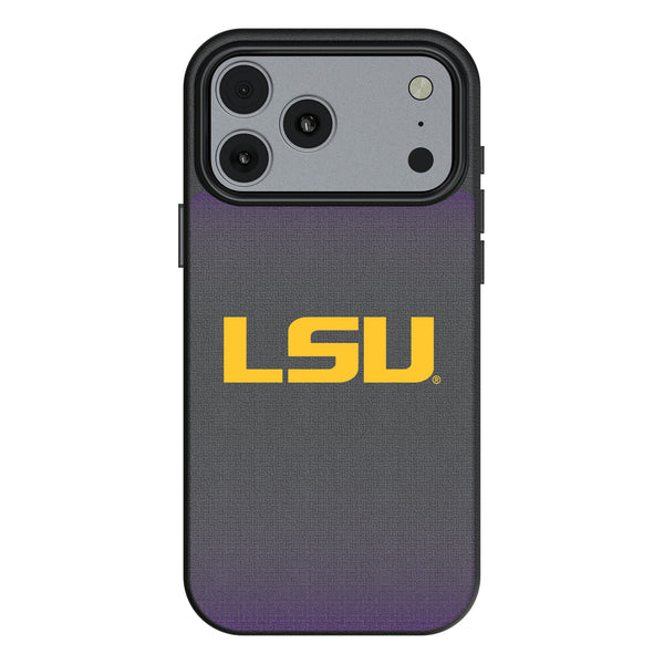 Louisiana State University Tigers Linen iPhone MagSafe Compatible Phone Case for Apple iPhone