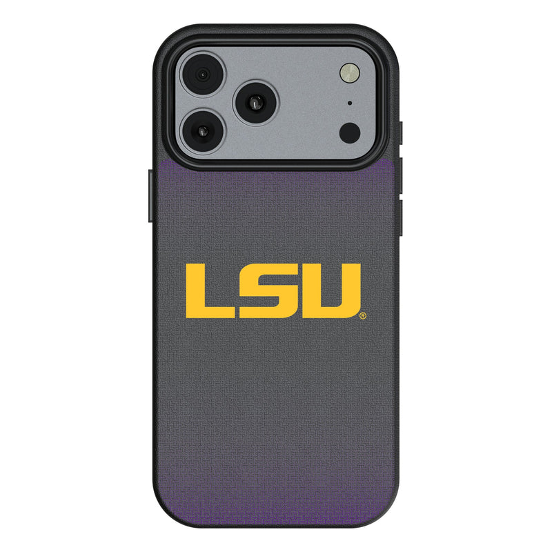 Louisiana State University Tigers Linen iPhone MagSafe Compatible Phone Case for Apple iPhone