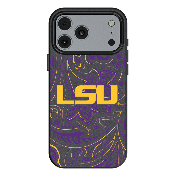 Louisiana State University Tigers Paisley iPhone MagSafe Compatible Phone Case for Apple iPhone