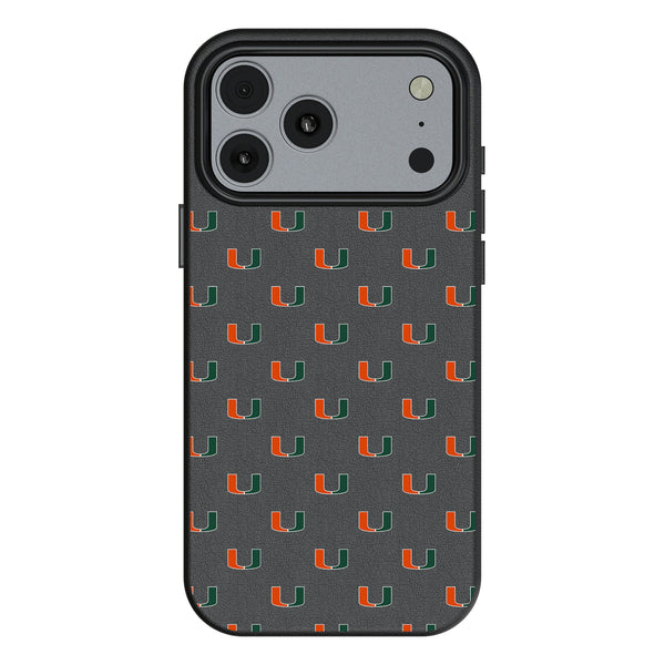University of Miami Hurricanes Fashion Pattern iPhone MagSafe Compatible Phone Case for Apple iPhone