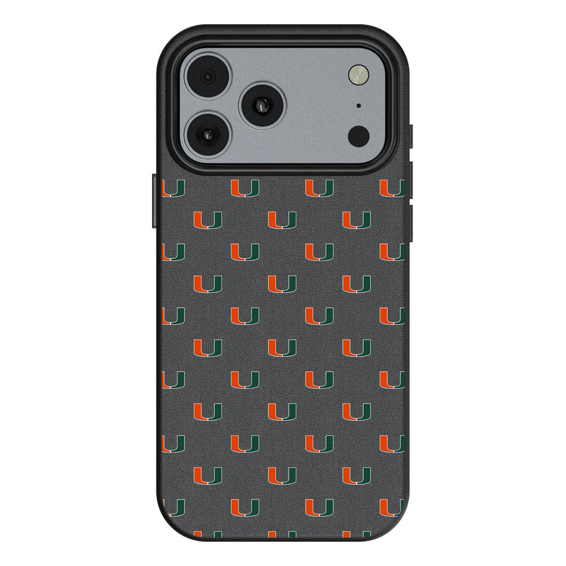 University of Miami Hurricanes Fashion Pattern iPhone MagSafe Compatible Phone Case for Apple iPhone