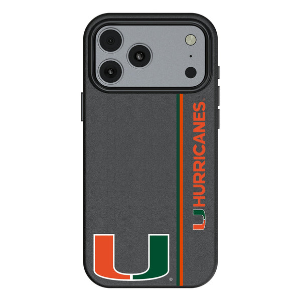 University of Miami Hurricanes Sidebar iPhone MagSafe Compatible Phone Case for Apple iPhone