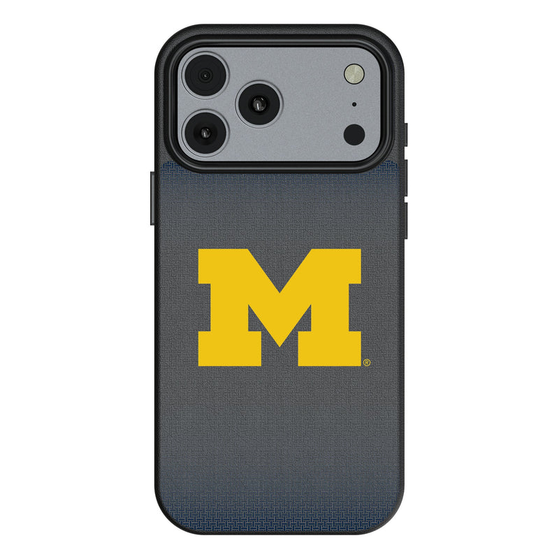 University of Michigan Wolverines Linen iPhone MagSafe Compatible Phone Case for Apple iPhone
