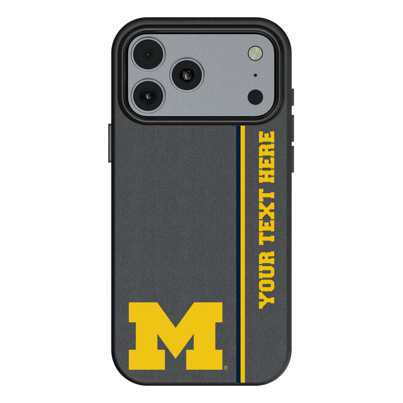 University of Michigan Wolverines Personalized Sidebard iPhone MagSafe Compatible Phone Case for Apple iPhone