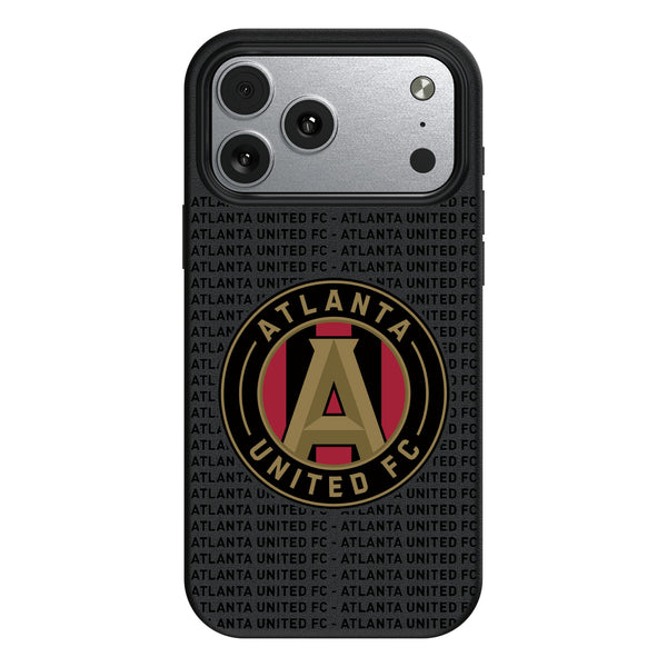 Atlanta United FC Text Backdrop iPhone MagSafe Compatible Phone Case for Apple iPhone