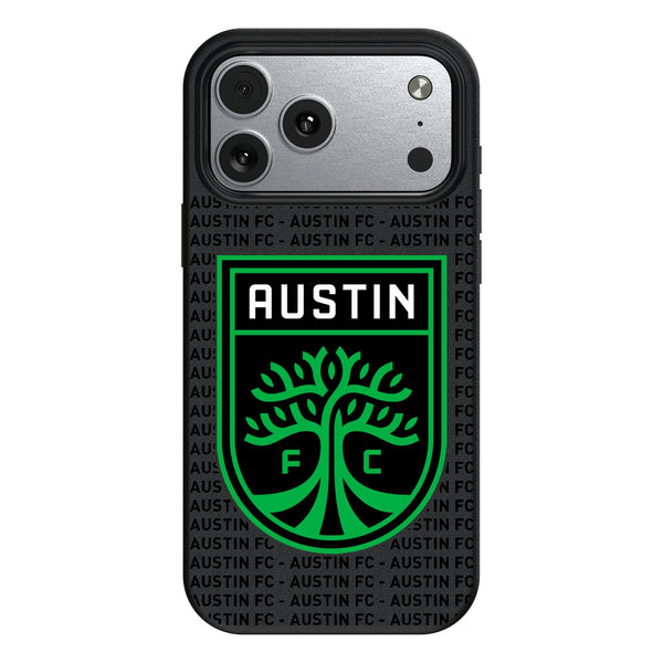 Austin FC Text Backdrop iPhone MagSafe Compatible Phone Case for Apple iPhone