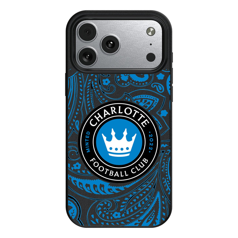 Charlotte FC Paisley iPhone MagSafe Compatible Phone Case for Apple iPhone