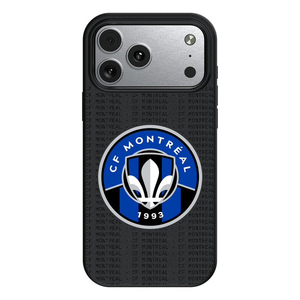 CF Montreal Text Backdrop iPhone MagSafe Compatible Phone Case for Apple iPhone