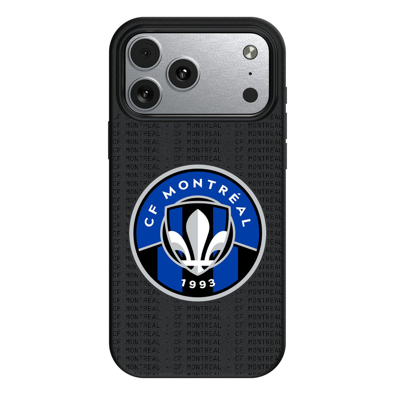 CF Montreal Text Backdrop iPhone MagSafe Compatible Phone Case for Apple iPhone