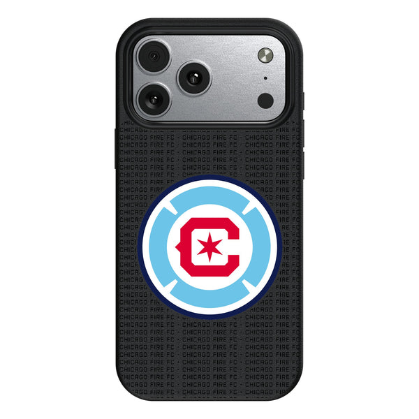 Chicago Fire Text Backdrop iPhone MagSafe Compatible Phone Case for Apple iPhone
