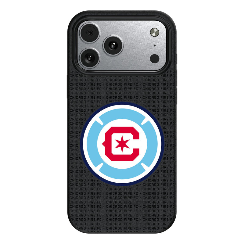 Chicago Fire Text Backdrop iPhone MagSafe Compatible Phone Case for Apple iPhone