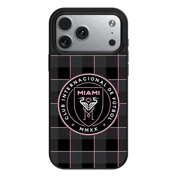 Inter Miami CF Plaid iPhone MagSafe Compatible Phone Case for Apple iPhone