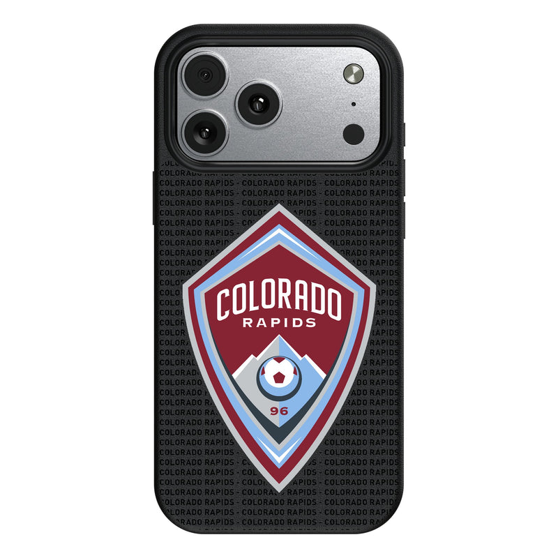 Colorado Rapids Text Backdrop iPhone MagSafe Compatible Phone Case for Apple iPhone