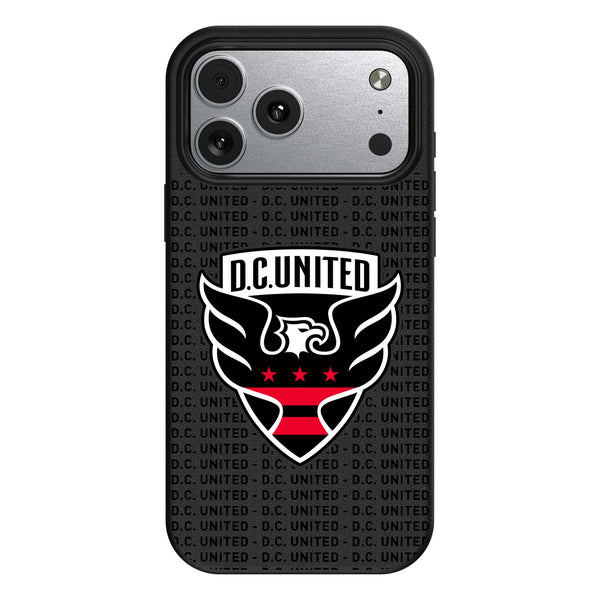 DC United Text Backdrop iPhone MagSafe Compatible Phone Case for Apple iPhone