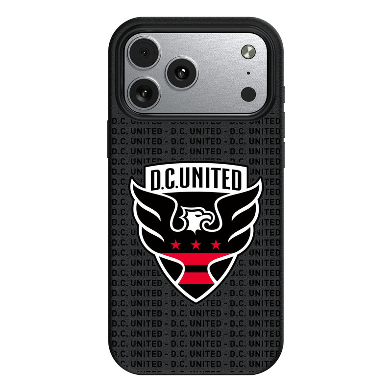 DC United Text Backdrop iPhone MagSafe Compatible Phone Case for Apple iPhone