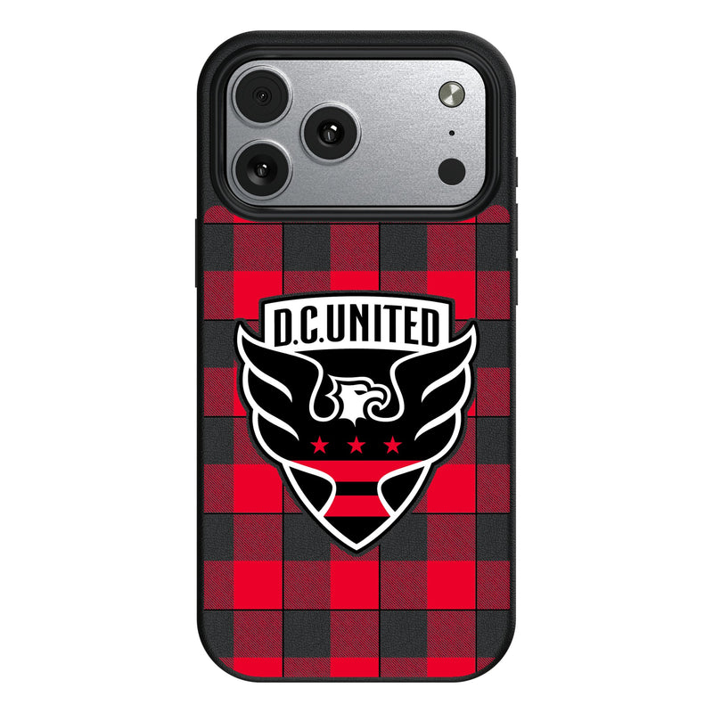 DC United Plaid iPhone MagSafe Compatible Phone Case for Apple iPhone