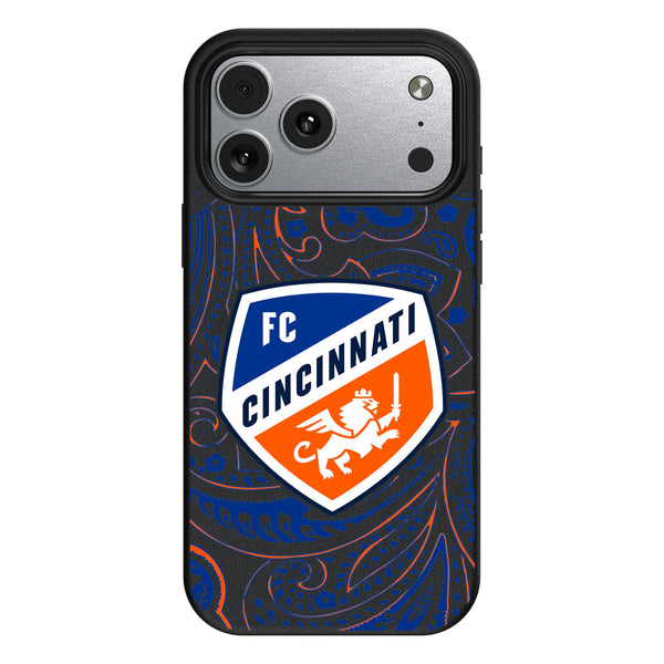 FC Cincinnati Paisley iPhone MagSafe Compatible Phone Case for Apple iPhone