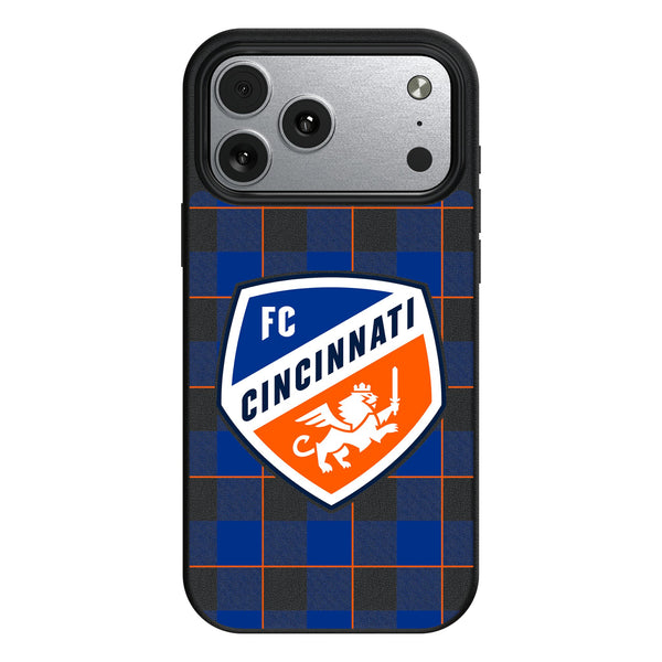 FC Cincinnati Plaid iPhone MagSafe Compatible Phone Case for Apple iPhone