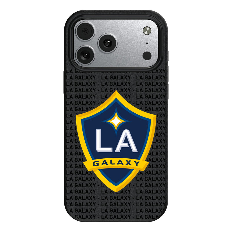LA Galaxy Text Backdrop iPhone MagSafe Compatible Phone Case for Apple iPhone