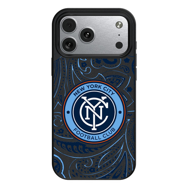 New York City FC Paisley iPhone MagSafe Compatible Phone Case for Apple iPhone