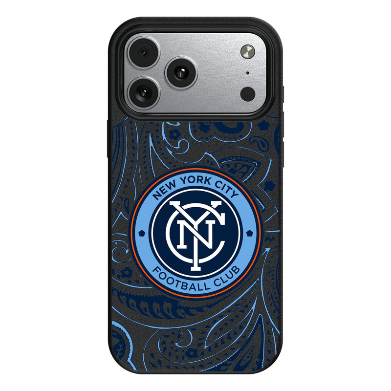 New York City FC Paisley iPhone MagSafe Compatible Phone Case for Apple iPhone