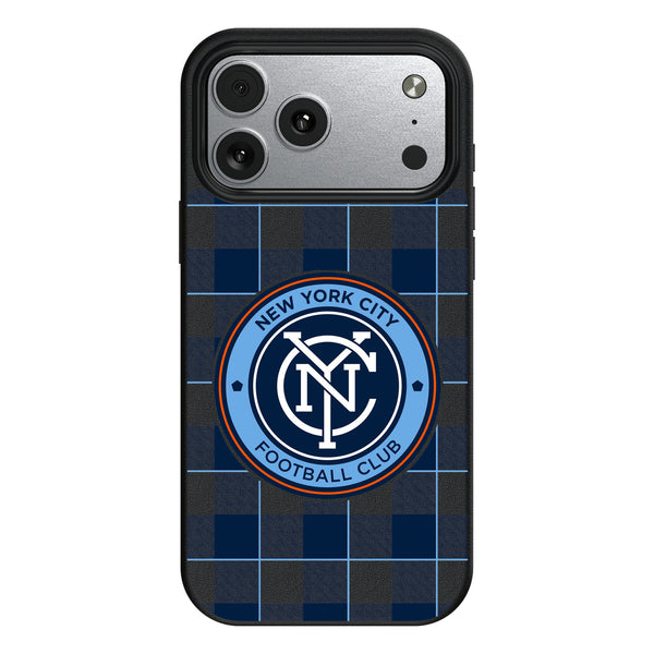 New York City FC Plaid iPhone MagSafe Compatible Phone Case for Apple iPhone