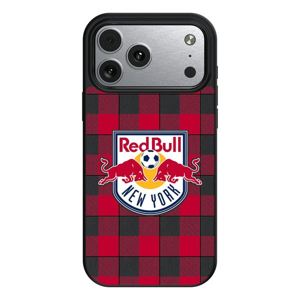 New York Red Bulls Plaid iPhone MagSafe Compatible Phone Case for Apple iPhone