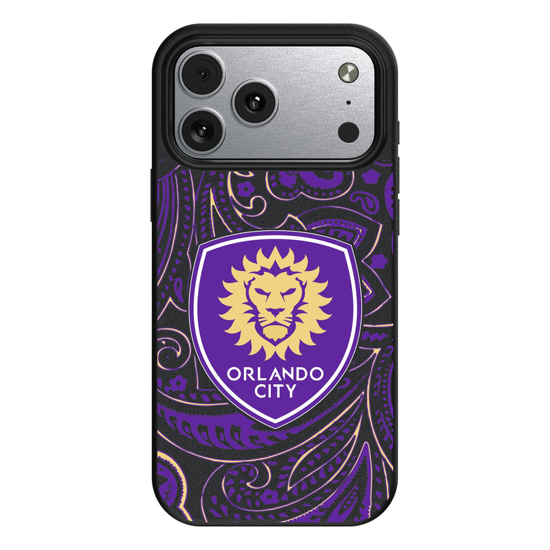 Orlando City Soccer Club Paisley iPhone MagSafe Compatible Phone Case for Apple iPhone