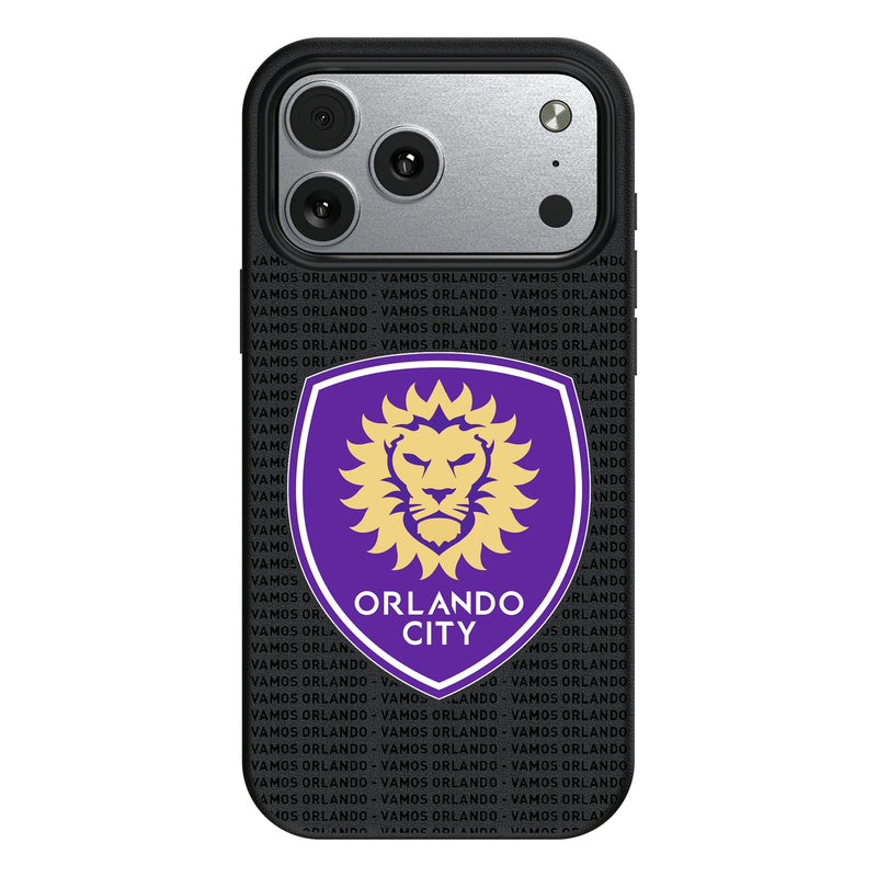 Orlando City Soccer Club Text Backdrop iPhone MagSafe Compatible Phone Case for Apple iPhone